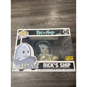 Funko Pop Rides Rick and Morty Rick's Ship 34 Hot Topic Exclusive Vaulted Vinyl